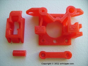 Direct Drive Extruder 3D Printed Parts