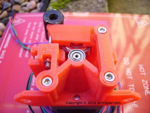 Airtripper's Direct Drive Extruder V3 Assembled View from Back