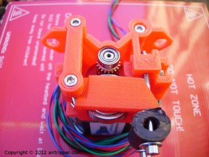 Airtripper's Direct Drive Extruder V3 Assembled View from Front
