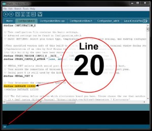 Arduino 0023 IDE - showing line number location