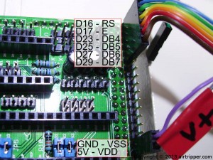 RAMPS 1.3 to LCD Pin Connections