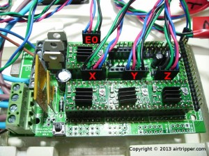 RAMPS 1.3 Stepper Motor Wire Connections