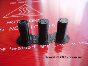 Set Of 3 3d printed 608-ZZ Ball Bearing Axles