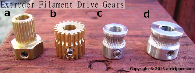 uxcell MK8 Drive Gear Direct Extruder Drive 5mm Bore for Reprap Extruder 2pcs