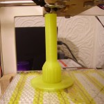 3D Printer Z Handle Close To End Of Print